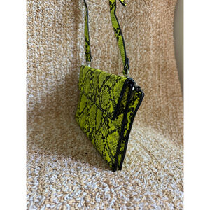 Forever 21 Neon Snake Print Clutch/Crossbody Bag